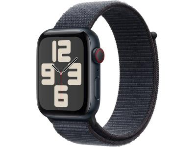 Apple Watch SE GPS + Cellular 44 mm Bo&icirc;tier en Aluminium Minuit avec Boucle Sport Encre Violette 