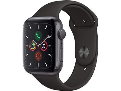 Apple Watch Series 5 44mm GPS Alu. Gris Sid&eacute;ral Bracelet Sport Noir 