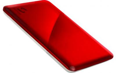 STOREVA Stockage Boitier externe Bo&icirc;tier disque dur 2,5' Xslim USB 3.0 Rouge