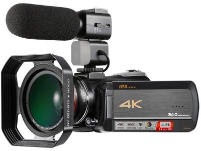 YONIS Cam&eacute;scope Num&eacute;rique 4K HD Vision Nocturne WiFi Zoom Optique 12X Avec Microphone