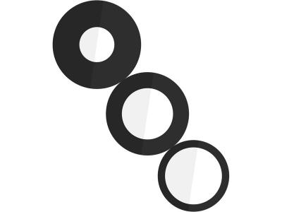 CLAPPIO Lentille Cam&eacute;ra Arri&egrave;re pour iPhone 15 Pro 100% Compatible Noir