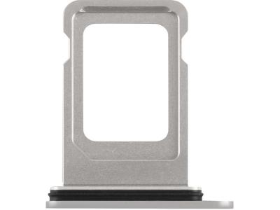 CLAPPIO Tiroir Carte SIM pour iPhone 15 Pro et 15 Pro Max Nano SIM Blanc