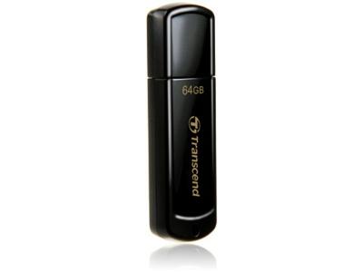 TRANSCEND  JetFlash 350 - Cl&eacute; USB - 64 Go - USB 2.0 - noir