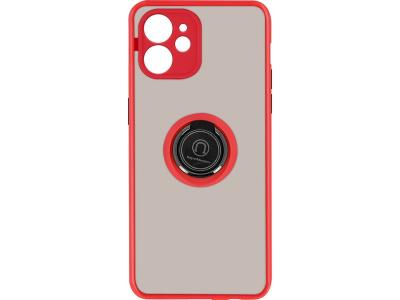 AVIZAR Coque pour iPhone 11 Bi-mati&egrave;re Bague M&eacute;tallique Support Vid&eacute;o Rouge 