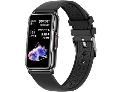 EKO  Montre Connect&eacute;e 5.0 avec Anti-vol et Bracelet en Silicone Noir