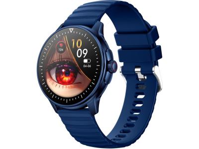 EKO  Montre Connect&eacute;e 5.1 avec Micro et Bracelet en Silicone Stri&eacute; Bleu