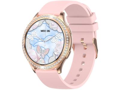 EKO  Montre Connect&eacute;e 5.2 avec Anti-vol et Bracelet Silicone Rose