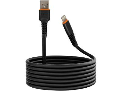 LINQ  C&acirc;ble Usb Vers Lightning Charge 20w 3m Pour Iphone Ipad Noir