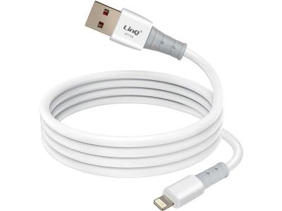 LINQ C&acirc;ble USB vers Lightning Recharge Rapide 3A pour iPhone et iPad 1.2m Blanc