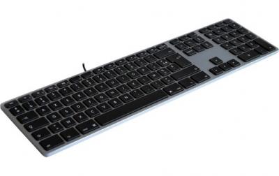 MATIAS  Wired Aluminium Gris Sid&eacute;ral - Clavier AZERTY USB pour Mac