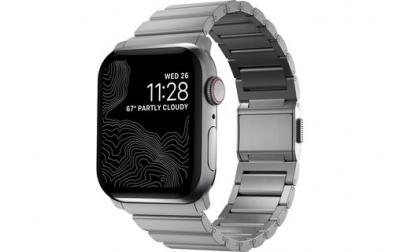 Nomad Titanium Watch Band Argent - Bracelet Apple Watch 42/44/45 mm