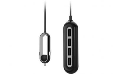 NOVODIO  Family Car Charger - Chargeur voiture iPhone USB 4 X 2,4A