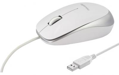 NOVODIO Optical Mouse USB-A Argent - Souris optique filaire 1600 DPI Mac/PC