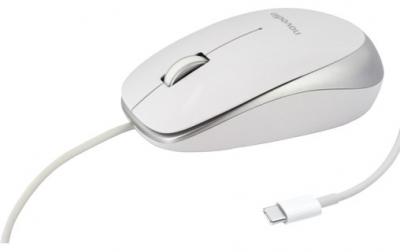NOVODIO  Optical Mouse USB-C Argent - Souris optique filaire 1600 DPI Mac/PC 