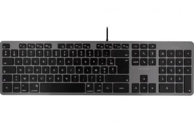 NOVODIO  Touch Keyboard USB-A Gris Sid&eacute;ral - Clavier AZERTY Mac