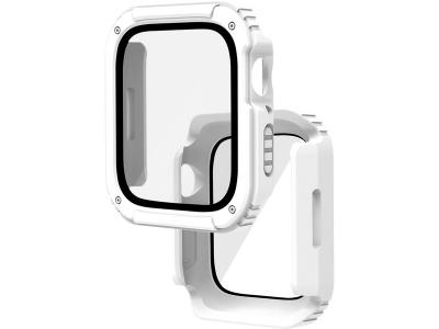 AVIZAR Protecteur d'&eacute;cran en verre tremp&eacute; blanc  pour Apple Watch 41 mm s&eacute;rie 7/8