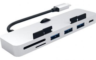 SATECHI  Adaptateur - Type USB-C - Hub Clamp Pro - Argent