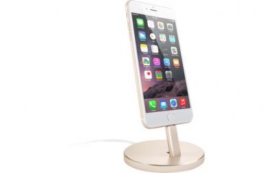SATECHI  Support en aluminium Or pour iPhone &agrave; connecteur Lightning