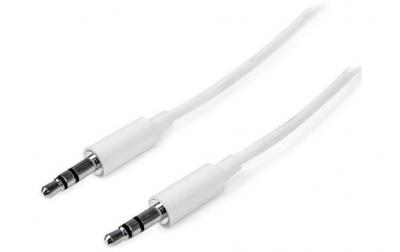 STARTECH.COM Cable audio stereo mini-jack 3.5mm slim 3m - m/m - blanc
