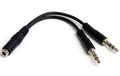 STARTECH  Splitter Pour Casque 3.5 Mm-f/m One Size Black