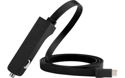 TYLT  RIBBN Type-C Noir - Chargeur voiture USB-C / USB 5,4 A