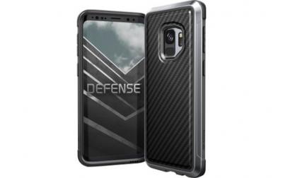 X DORIA Coque defense lux pour samsung galaxy s9 - noir carbon fiber