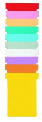 NOBO , Lot de 100 fiches T pour planning, Indice 2, Bleu clair, 2202006