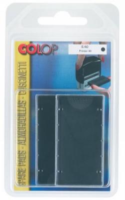 COLOP Blister 2 encriers  E40 noir pour printer 40 