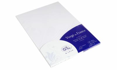 LALO G. - 25 Cartes A4 Verg&eacute; 210g Blanc
