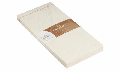 GENERIQUE G.Lalo 20 Enveloppes 110x220mm Paille Gomm&eacute;es Ivoire
