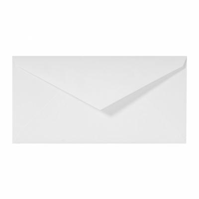 LALO G. 25 Enveloppes Doubl&eacute;es Verg&eacute; 110x220mm Gomm&eacute;es Blanc