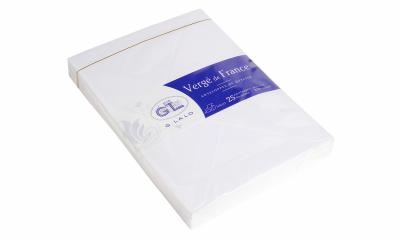 LALO G. - 25 Enveloppes Verg&eacute; C5 162x229mm Extra Blanc