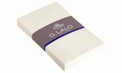 LALO G. - 25 Enveloppes C6 11,4x16,2cm Verg&eacute; gomm&eacute;es Blanc