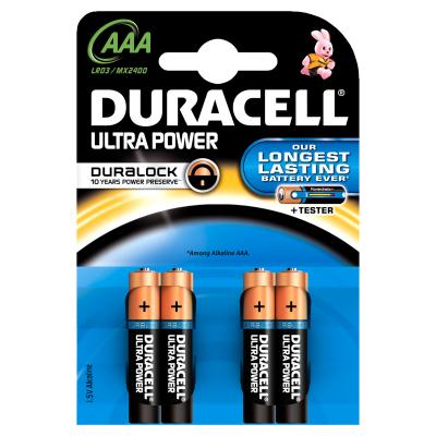 DURACELL Piles  ULTRA POWER AAA LR03 x4