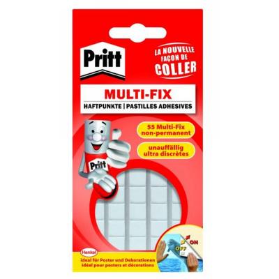 PRITT  Pack de 65 pastilles adh&eacute;sives repositionnables MULTI-FIX