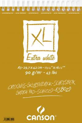 CANSON  - Bloc de dessin et d'exercices ""XL EXTRA WHITE"", A3