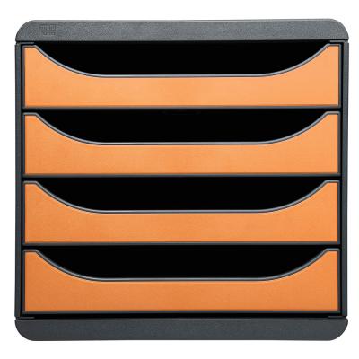 EXACOMPTA  Module de classement Big Box 4 tiroirs Iderama - Orange