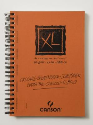 CANSON  Album XL Croquis 90g A4 - 120 feuilles. spiral&eacute; grand c&ocirc;t&eacute;