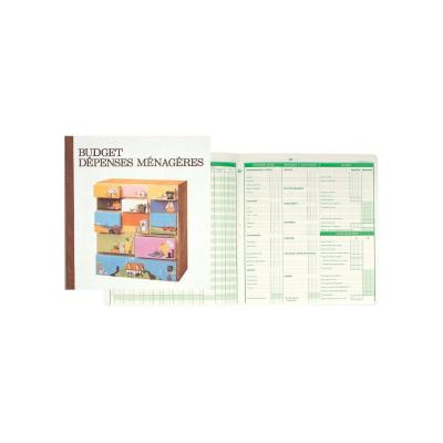 EXACOMPTA Piq&ucirc;re budget d&eacute;penses m&eacute;nag&egrave;res  - 25 x 27 cm - 56 pages