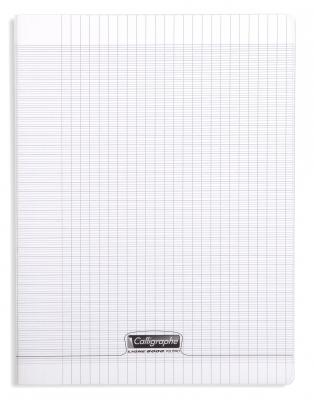 CLAIREFONTAINE  Calligraphe Cahier Piqu&eacute; Polypro Incolore 24 x 32 cm 96 Pages