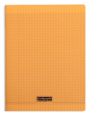  Cahier Polypro Orange CALLIGRAPHE 24x32 96p Grands Carreaux S&eacute;y&egrave;s 90g