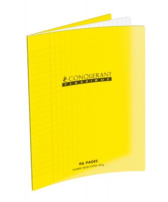 CONQURANT SEPT Conqu&eacute;rant Sept Conquerant Classique Cahier 240 X 320 Mm, S&eacute;y&egrave;s, Jaune