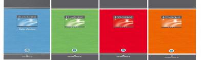 CONQUERANT Cahier de devoirs  - 48 pages - 17 x 22 cm - seyes