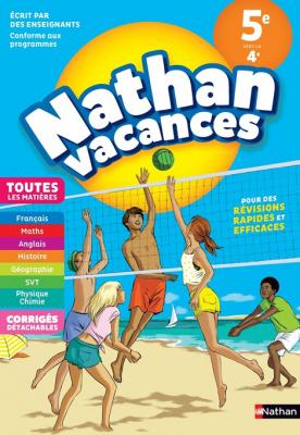 Cahier de Vacances 2023 de la 5&egrave;me vers la 4&egrave;me - Toutes les mati&egrave;res