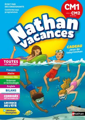 NATHAN VACANCES PRIMAIRE Cahier de Vacances 2018 du CM1 vers le CM2