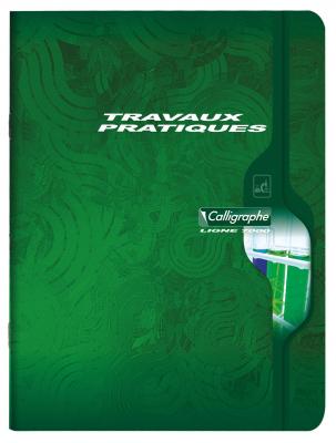 CLAIREFONTAINE Cahier de travaux pratiques - 24x32(cm) - Grands carreaux - 96 pages - couverture en carton - sans spirale -  