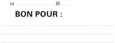 EXACOMPTA Manifold Bon pour, 10,5x13,5 50 dupli autocopiant &ndash; Lot de 10