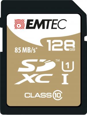EMTEC  Gold+ - Carte m&eacute;moire flash - 128 Go - Class 10 - SDXC UHS-I