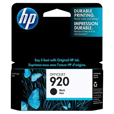 HP Cartouche  CD971AE n&deg;920 - Noir