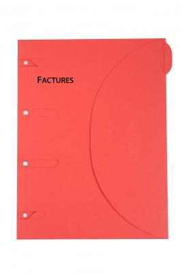 SMARTFOLDER Pochette de classement FACTURES &agrave; l'unit&eacute;